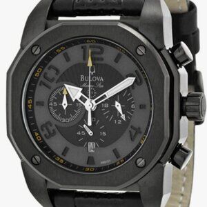 Bulova Marine Star Black Dial Chronograph Men's Watch